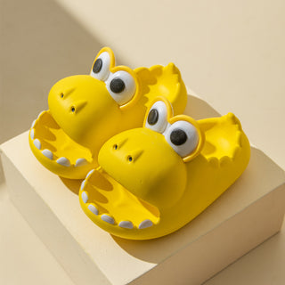 Kids Dinosaur Slippers Wholesale Summer Cartoon Parent Child Outdoor Home EVA Sandals Women Men Kids Cute Slippers Baby Shoes