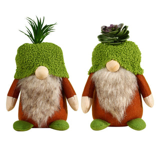 Christmas Decoration Green Succulent Faceless Doll Ornaments